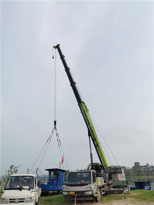 汝阳县桥梁建设吊装案例